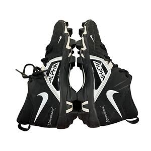 Nike Alpha Menace Pro 3 Black and White Football Cleats/ size 5Youth